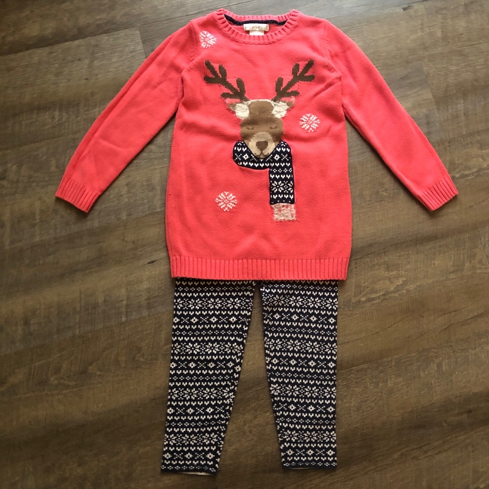 Maggie Zoe Girls Sweater & Pants Set Size 6×